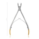 Corta molares/premolares para roedorescon inserciones de carburo de tungstenoDoble muelle, 17 cm