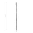 Tongue spatula, HOLLMANN, small concave blade 