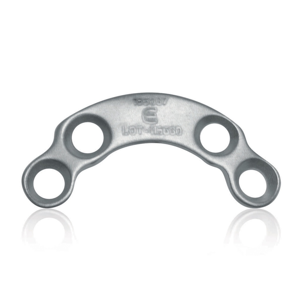 Placca per acetabolo D= 3,5 mm, 6 fori, 2.0 x L 42mm