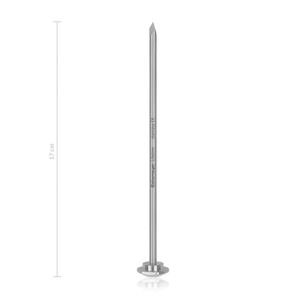 Trokár, háromélű, éles heggyel, Ø = 5,5 mm