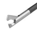 Tijeras de gancho giratorias con conexión para coagulación unipolar, Ø = 3 mm, L = 21 cm, mango de plástico