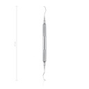 Curette dentaire, GRACEY 3/4", L 17 cm