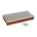 Support pour plaques osseuses 3 pièces de couleur argent/rouge/jaune comprenant 10 broches individuelles avec écrou