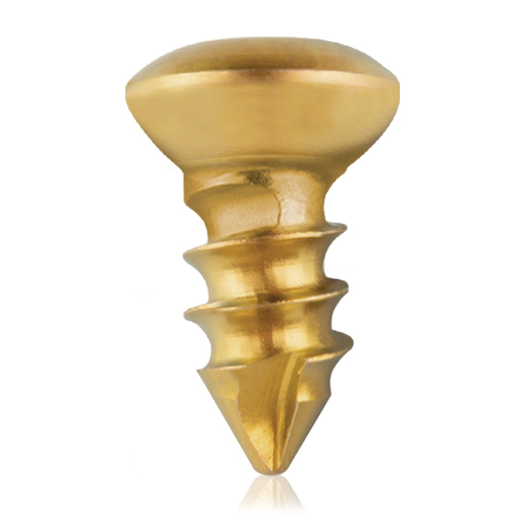 Cortical Screw, D=3,5mm; L= 6 mm, self tapping, titanium, total length: 8 mm