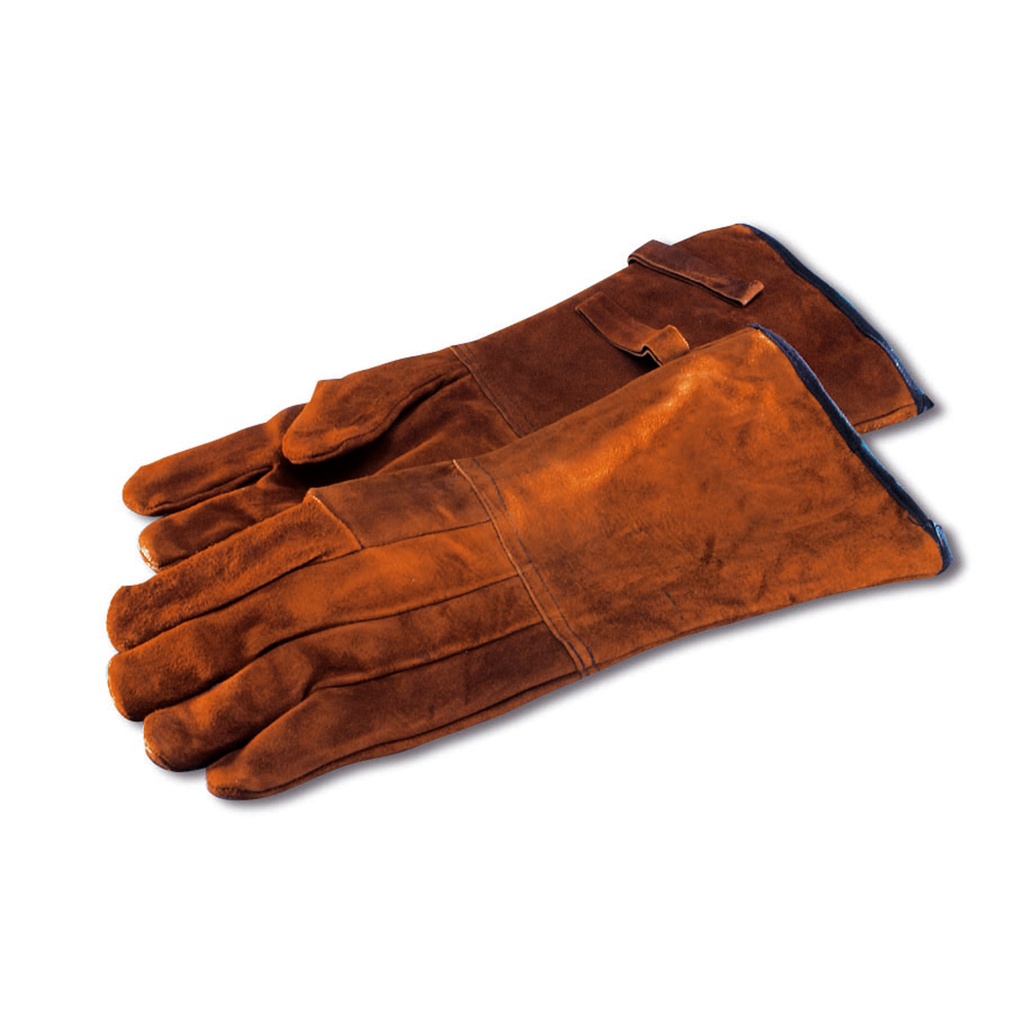 Guantes de protección de piel resistente, forrados, par, estampados, 30 cm