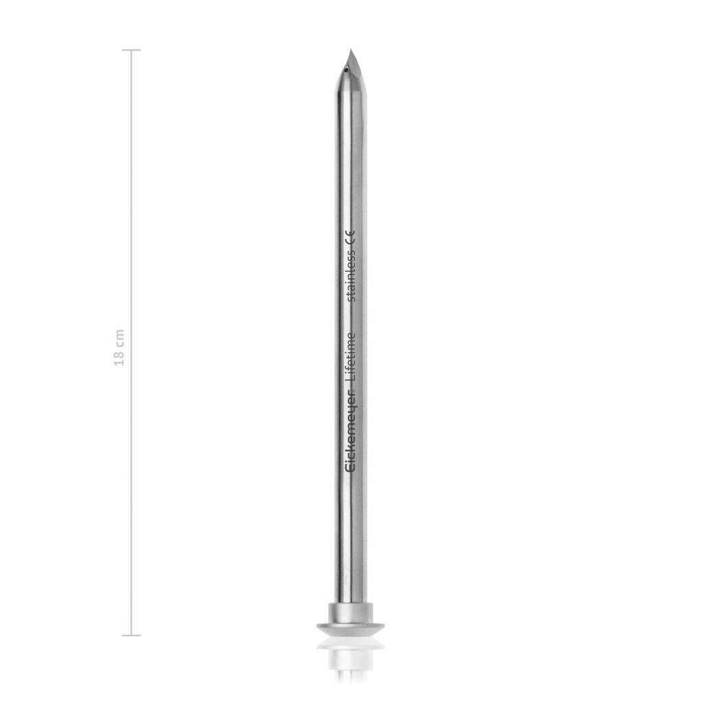 Trokár, háromélű, éles heggyel, Ø = 10 mm