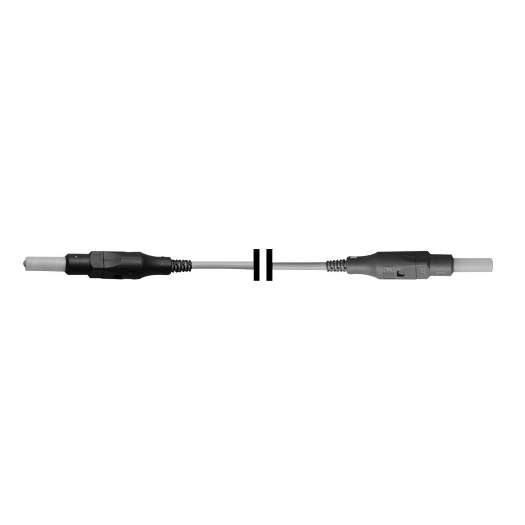 [30495050] HF connection cable for monopolar instruments, connectable to the Ellman Surgitron HF unit and EICKEMEYER®140 Vet, 4 mm male + 4 mm female connector, L = 4.5 m