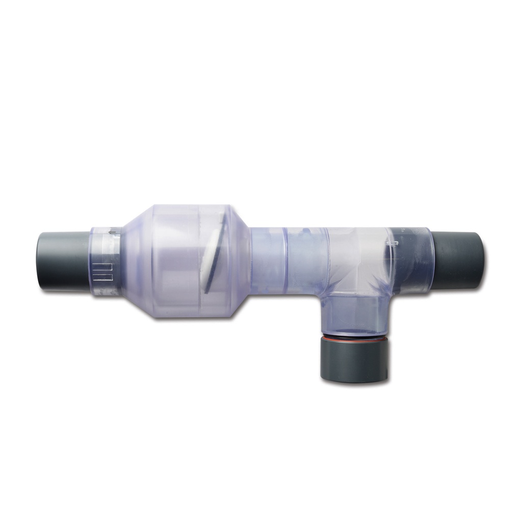 Sidmount Valve (Inspiratory) Modell 2017 TRANSPARANT, til LAVC-2000 D