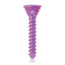 Tornillo de bloqueo de titanio Ø1,2 x L 7mm, multidireccional, magenta, Torx 6, autoperforante, autorroscante