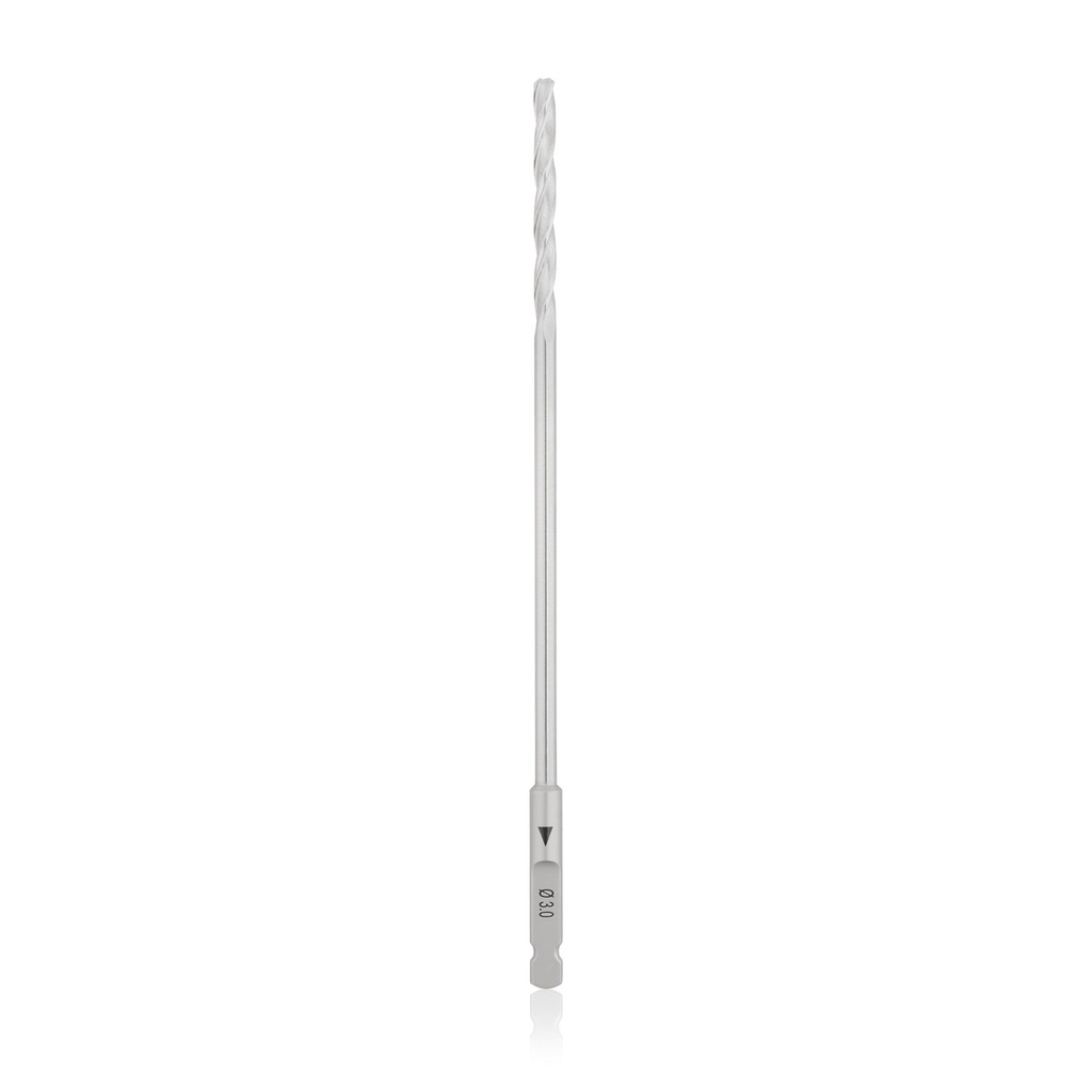 [197504] Spiral drill cannulated, 1.2/Ø3.0/120mm, AO - quick coupling