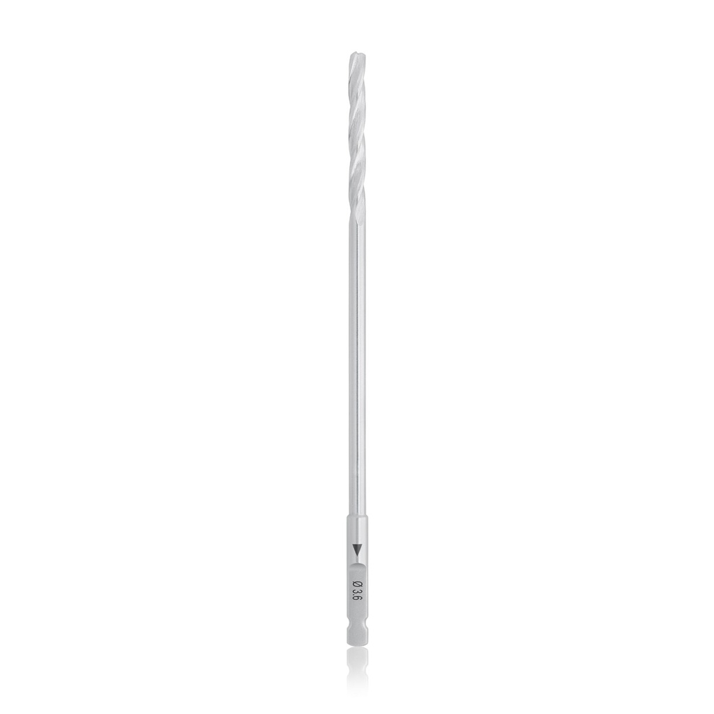 [197505] Spiral drill cannulated, 2.2/Ø3.6/120mm, AO - quick coupling