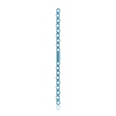 EickLoxx Large bone plate, 18-hole, S Type, 210 x 10,5 x 3,2 mm, Titanium light blue