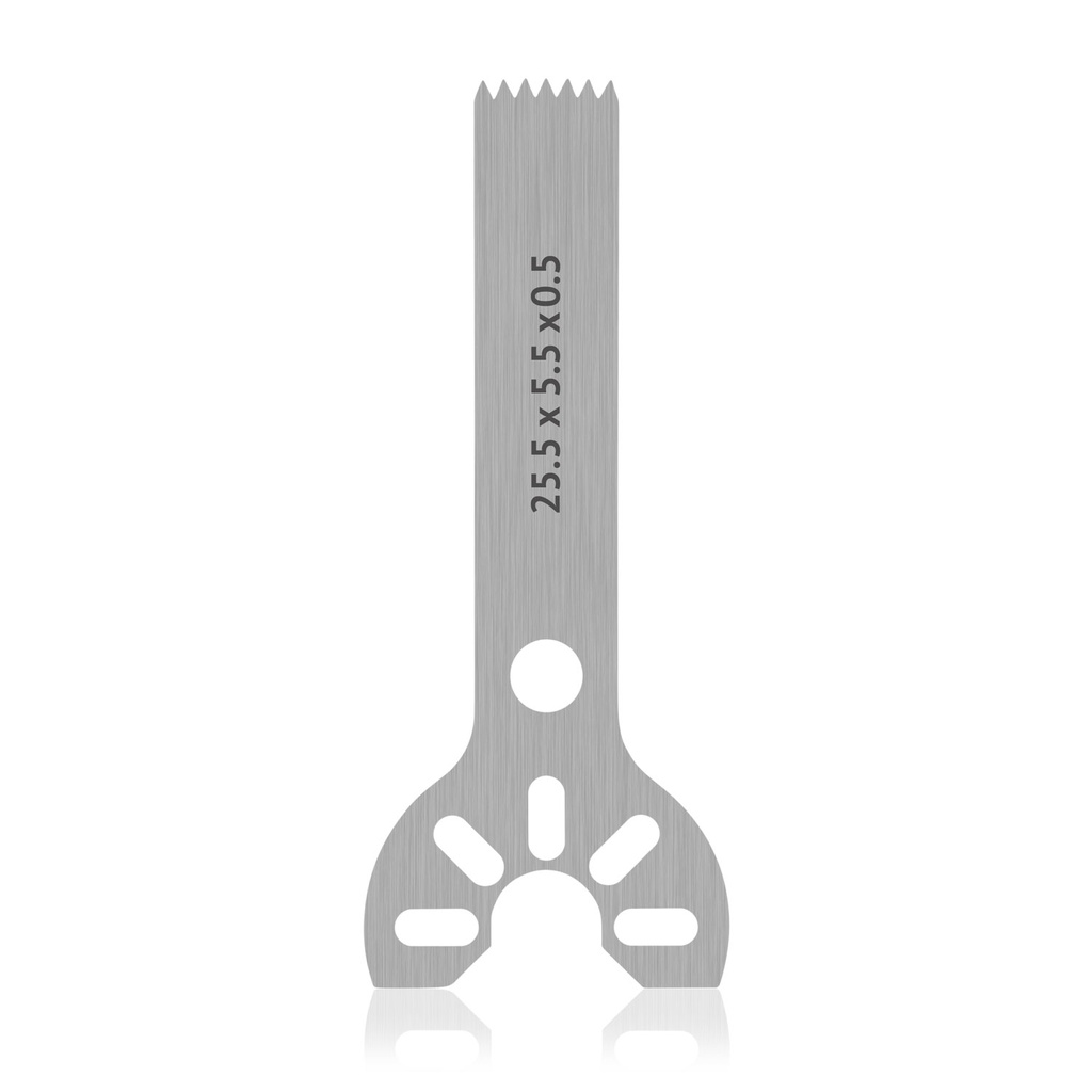[199546] Lame de scie à attachement Stryker, L 25,5 x l 5,5 x H 0,5 mm