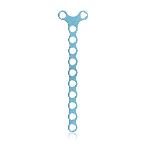 [197415] Plaque micro osseuse EickLoxx, système 1,0 mm, bleu clair, plaque Y 12 trous, dimensions en mm : 44,5 x 3,5 x 1,0