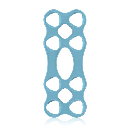 [197417] Micro plaque osseuse EickLoxx, système 1,0 mm, bleu clair, plaque 4x2 trous, dimensions en mm : 18,5 x 7,5 x 1,0