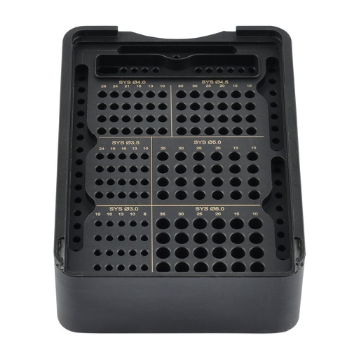 [197502] Contenedor Zlig 2 para tornillos de interferencia, con tapa, sin tornillos