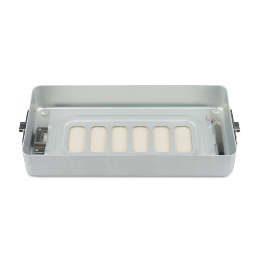 [500615] Base de 4,5 cm de alto para contenedor pequeño, perforada, 300 x 140 x 45 mm, gris