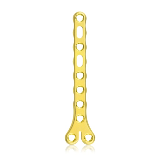 [197913] EickLoxx Small Contour 2.2, placa Y, 10 orificios, sistema 1,7/2,3 mm, amarillo, 18 x 56 mm.