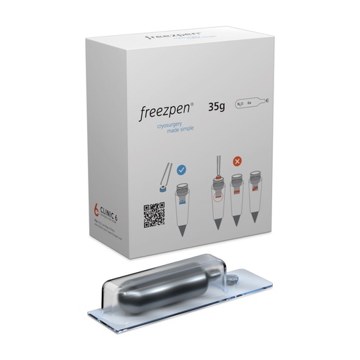 [173415] Cartuchos Freezpen de 35 g de N2O, 6 piezas