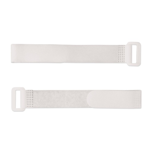 [648112] Attaches de câble auto-agrippantes, blanches, longueur : 32/40 cm (1 pièce)