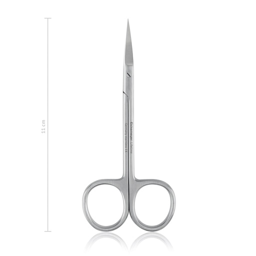 [110611L] Iris scissors for left-handers, 11 cm, fine, straight, sharp/sharp