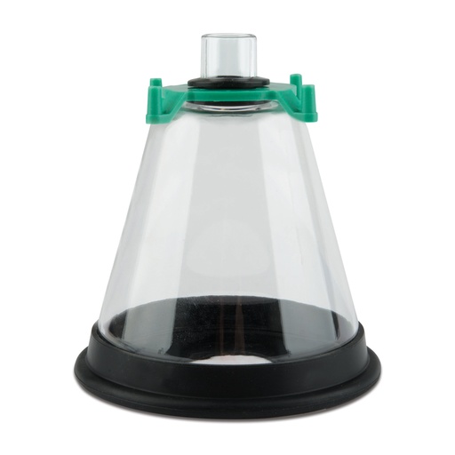 [215404] Masque respiratoire en plexiglas, taille 4, diamètre extérieur 87 mm, ouverture 30 mm, hauteur 73 mm