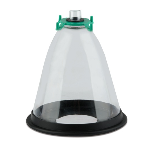 [215406] Máscara anestesia de plexiglás - tamaño 6 DE=130mm, apertura 54mm, A=121mm