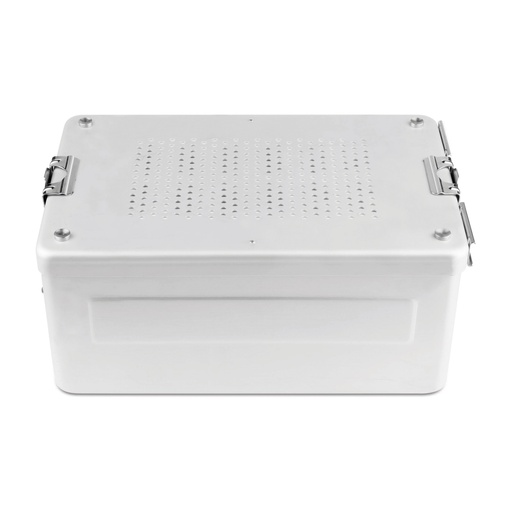 [185555] Contenedor 312x183x122 mm completo,boton no perforado, tapa perforada