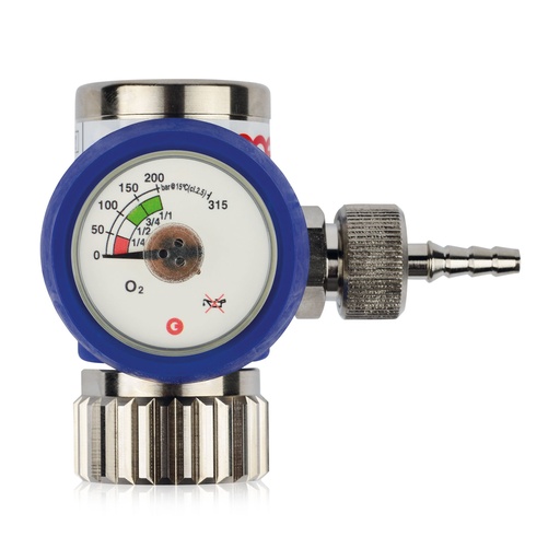 [212704] Pressure gauge Oxygen MED 4,5 bar, 50 ltr./min, DIN connection 