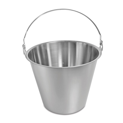 [602510] Seau en acier inoxydable, 10 litres