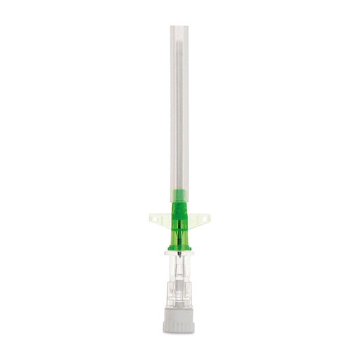 [050019] Canule à ailettes à usage unique Delta Flow, verte, 18G, boîte de 50, stérile