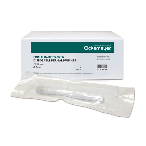 [179204] Punch de biopsia desechable, 4 mm, 25/caja