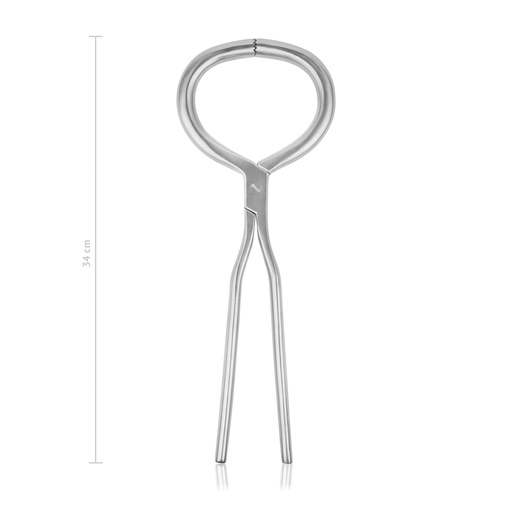 [862034] Pinza de examen de pezuñas, modelo pesado, acero inoxidable, 34 cm