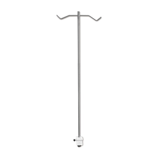 [605200] Infúziós állvány tartóval, 120 cm, normál sínekre rögzíthető