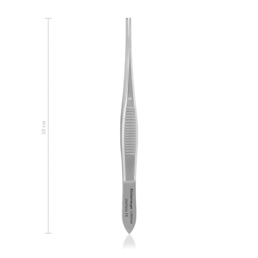 [170810] Pinza de iris, Gräfe, 10 cm, recto1x2 dientes