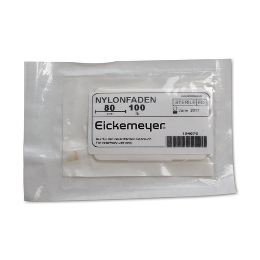 [194070] Hilo de nailon 700Ib, longitud 800 mmembalado estéril (para 194050)