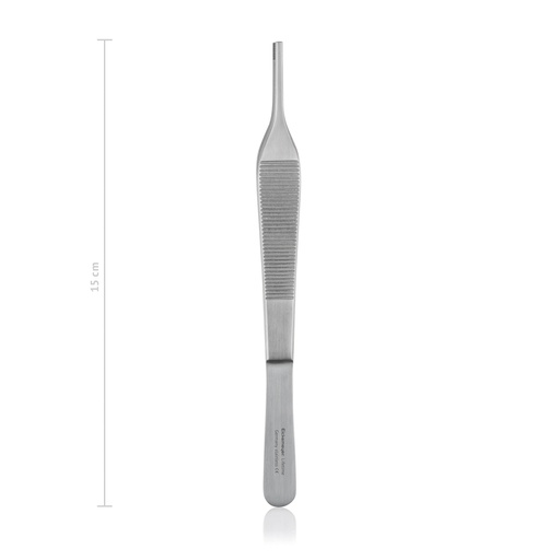 [132915] Special tissue forceps Adson-Brown, 15cm with lateral teeth, 9 x 9
