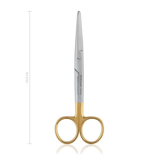 [117214] Ciseaux de dissection Mayo, 14,5 cm, droits, TC émoussés