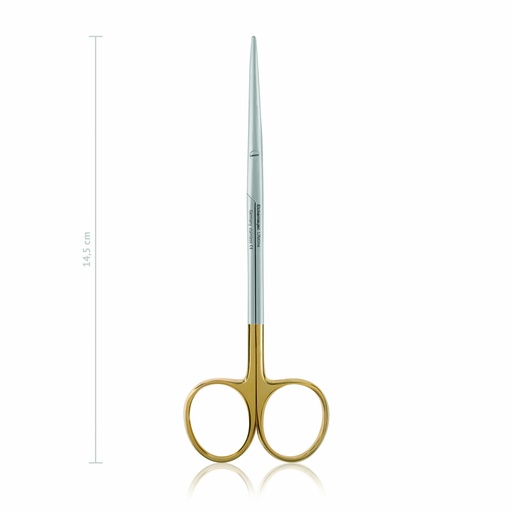 [116414] Ciseaux de dissection Metzenbaum-Fino, 14,5 cm droits, TC