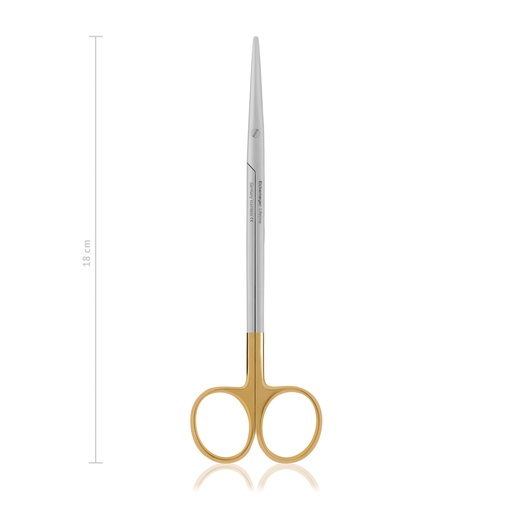 [116218] Tijera de disección METZENBAUM, L18 cm, recto, TC
