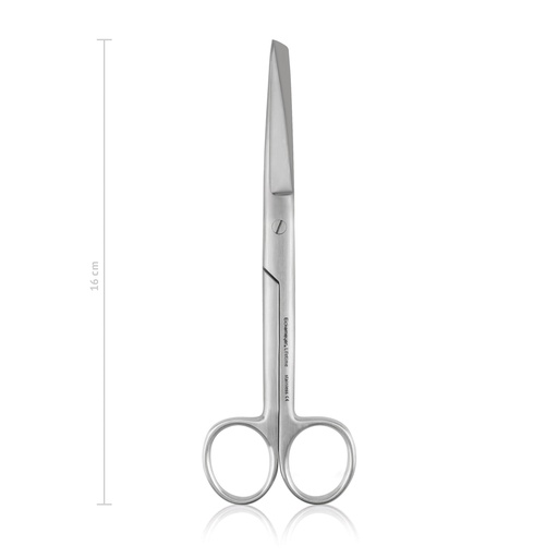 [970216] Tijera de cirugía, L 16 cm, recto, agudo/romo