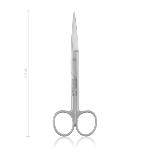 [114414] Ciseaux à chirurgie, 14,5 cm, droits, pointus