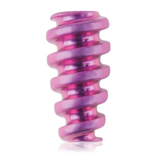 [191540] Tornillo de interferencia de titanio, canulado, 1,1/Ø4,0/8,0 mm, HEX 2.0, magenta