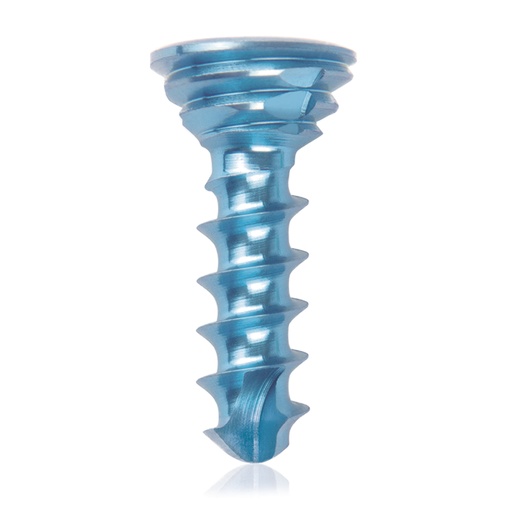 [185535] Tornillo de bloqueo de titanio Ø2.7x10mmultidireccional, azul, Torx 10autoperforante, autorroscante