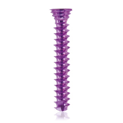 [185576] Titán zárócsavar Ø3,5 × 22 mm, szögstabil, többirányú, magenta, Torx 10, önfúró, önmetsző