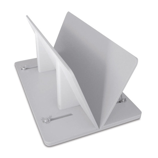 [703510] Cuna de fijación universal de madera, apta para todas las mesas, lacada en gris claro L x An x Al: 56 x 37 x 26 cm