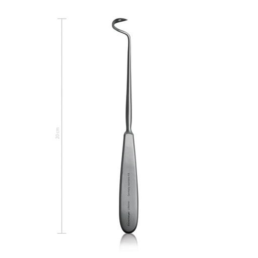 [154020] Aiguille à ligature Deschamps, 20 cm à droite/tranchante