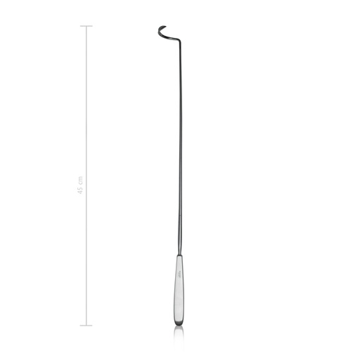 [154045] Aiguille à ligature Deschamps, 45 cm à droite/tranchante