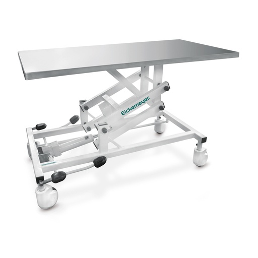 [600200] Mesa clínica transportable (suspensión baja) rodable, 4 ruedas con frenos