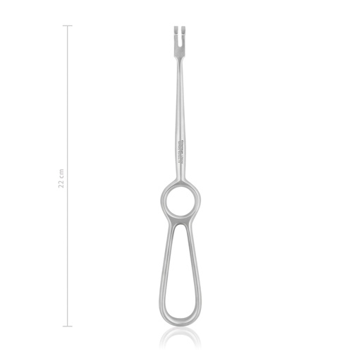 [160502] Ecarteur Volkmann, 22 cm, 2-dents mousse, 9 x 8 mm